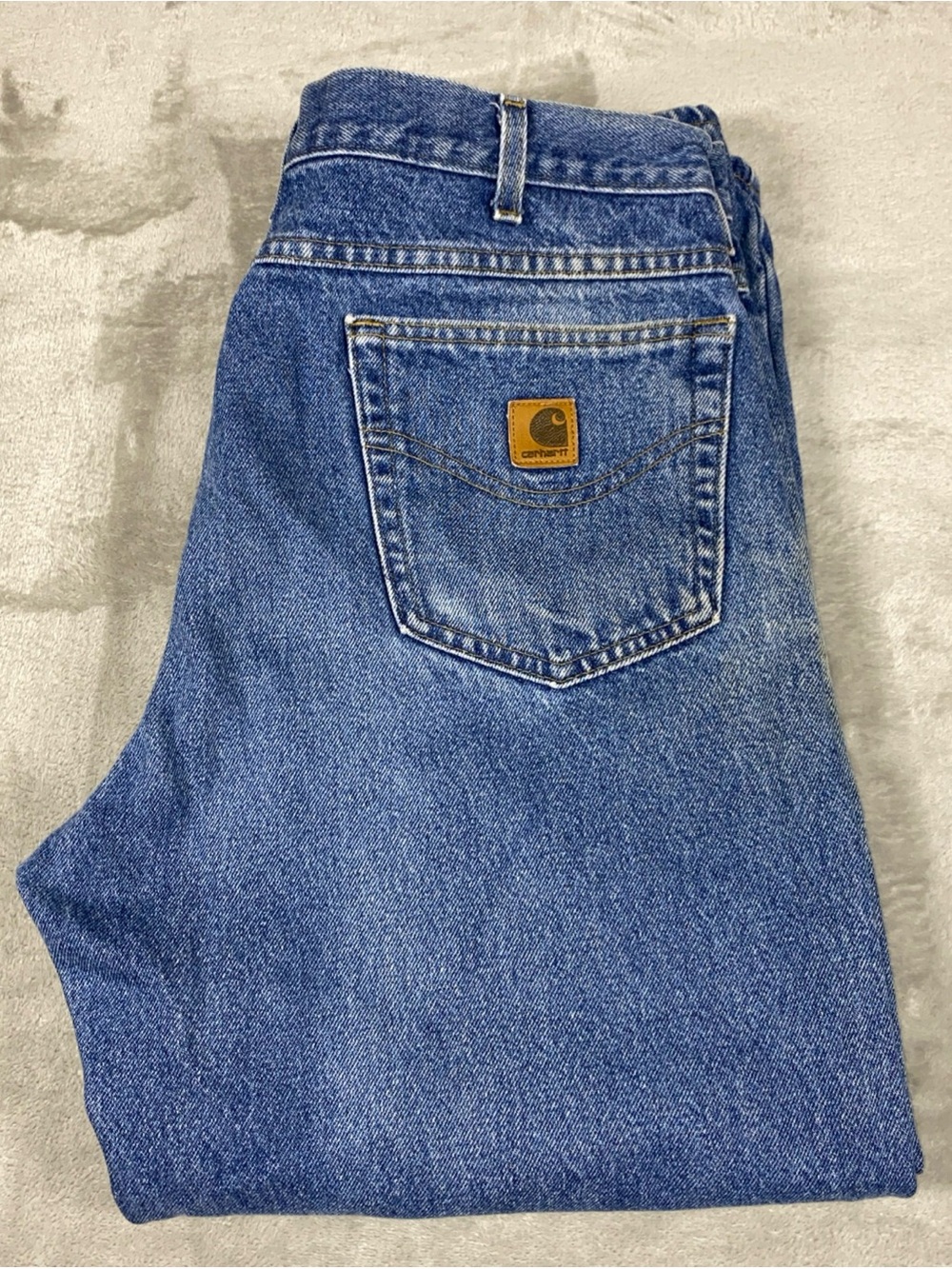 Carhartt B180 Men’s Relaxed Fit Jeans 36x28 Made  in USA Vintage 90’s Distressed